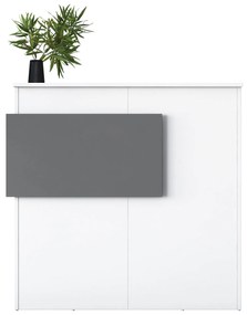 Mesa de Receção MA102 – Branco Antracite – 110x110x40 cm