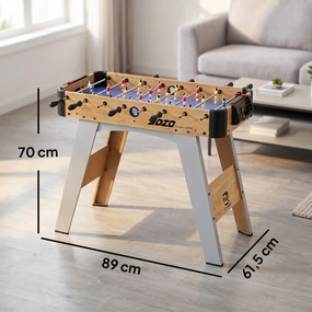 Matraquilhos de Mesa 89 cm com 22 Jogadores, 2 Bolas, 2 Marcadores e Pegas Antiderrapantes 89x61,5x70 cm Azul Arroxeado
