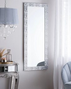 Espelho de parede prateado 50 x 130 cm MARANS Beliani