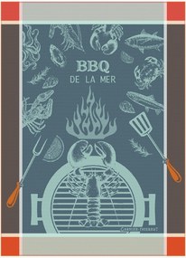 Panos de cozinha jacquard De La Mer, conjunto de 4