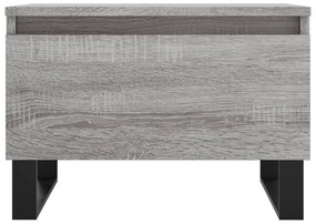 Mesas de centro 2 pcs 50x46x35cm deriv. madeira cinzento sonoma