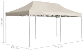 Tenda dobrável profissional para festas alumínio 6x3m creme
