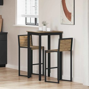 vidaXL Mesas de jantar Madeira processada