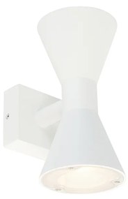 Candeeiro de parede moderno branco 2 luzes - Rolf Moderno