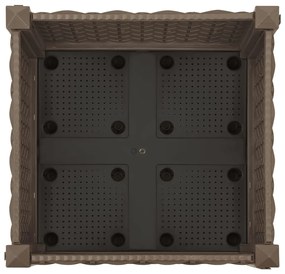 Canteiro elevado 40x40x23 cm polipropileno