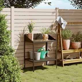 vidaXL Suporte para plantas 75,5x54,5x100 cm aço galvanizado antracite