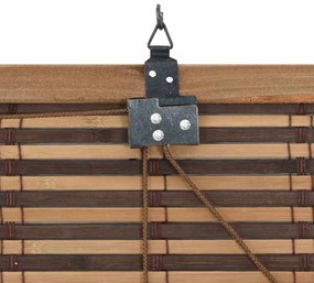 Persiana de Janela com cortinas Manual Castanho 150 x 220 cm Bambu