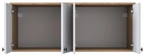 Armário Multiusos BA120 – Nogueira e Branco – 120x46,8x42,5 cm