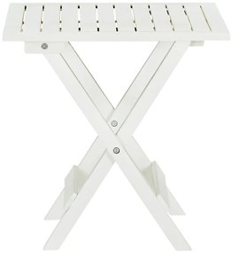 Mesa de bistrô 46x46x47 cm madeira de acácia sólida branco