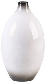 Terracota Jarro decorativo 36 Branco Preto BAEZA Beliani