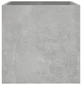 Vaso/floreira 40x40x40 cm madeira processada Concreto Cinza