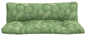 Almofadões p/ móveis paletes 2 pcs tecido oxford padrão folhas