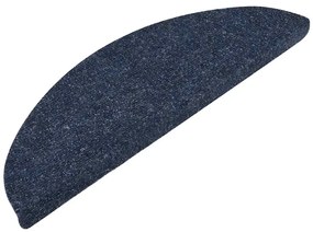 Tapetes de escada adesivos 30 pcs 56x17x3 cm azul
