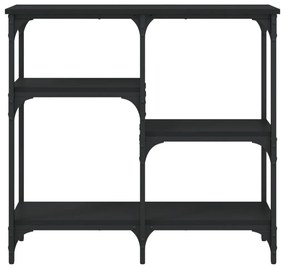 Mesa consola 80x29x75 cm derivados de madeira preto