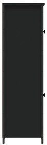 Aparador alto 62x32x106,5 cm derivados de madeira preto