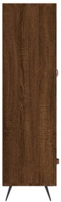 Armário alto derivados madeira 69,5x31x115 cm carvalho castanho