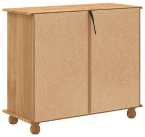 Baú de Gavetas 'ASKIM'Castanho Mel 91x40x79 cm Madeira Sólida de Pinhe
