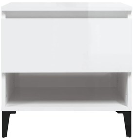 Mesa de apoio 50x46x50 cm derivados de madeira branco brilhante