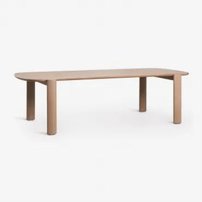 Mesa De Jantar Retangular 260x115 Cm Em Madeira De Acácia Vetra Marrom Acácia Claro - Sklum