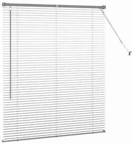 Persiana de Janela Cinzento-escuro 80 x 130 cm Alumínio