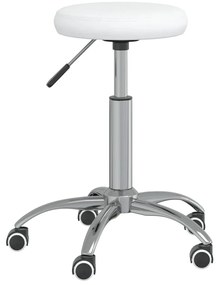 vidaXL Banco de massagens couro artificial branco