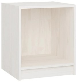 Mesas de cabeceira 2 pcs 35,5x33,5x41,5 cm pinho maciço branco