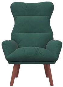 Poltrona Relaxante Veludo Verde Escuro