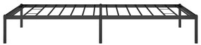 Estrutura de cama 100x200 cm metal preto