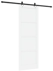 Porta Deslizante ORKDAL Branca Conjunto de 2 Branco e preto