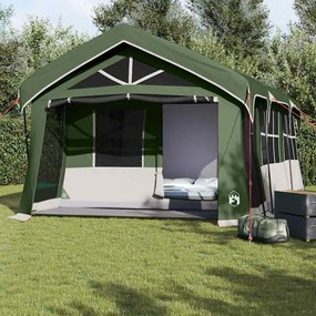 Tenda de Camping vidaXL com Janelas Verde para 10 Pessoas à Prova d'Água