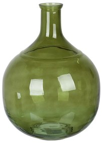 Vaso de vidro verde azeitona 34 cm ACHAAR Beliani