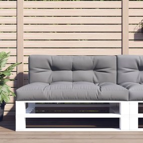 314544 vidaXL Almofadões p/ móveis de paletes 2 pcs tecido cinza