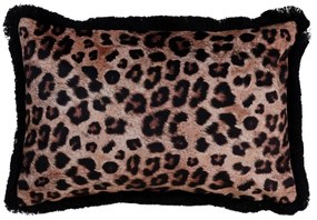 Almofada Castanho Leopardo 45 X 30 cm
