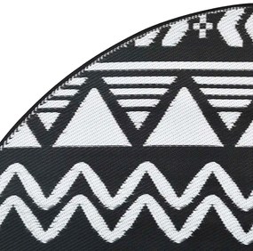 Tapete de exterior Ø200 cm ARAKIL PP preto