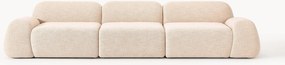 Sofá modular em bouclé Wolke (4 lugares)