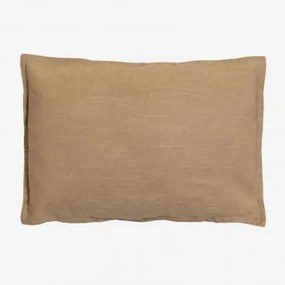 Almofada Retangular 35x50 Cm Em Algodão Elezar Latte Castanho - Sklum