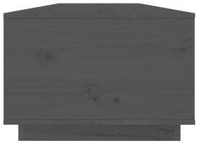 Mesa de centro 100x50x35 cm pinho maciço cinza