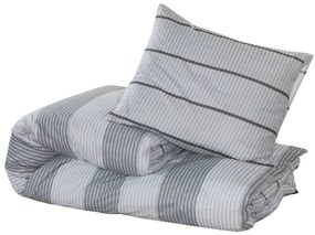 Conjunto de capa de edredão 200x200 cm algodão cinza