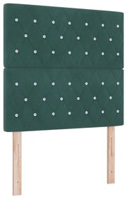 Cama vidaXL Verde Escuro 120x200 cm Veludo