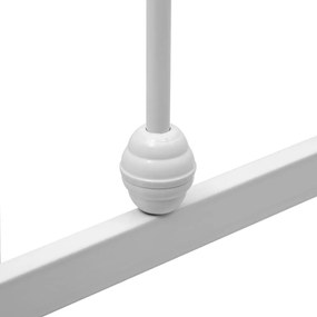 Estrutura de cama 160x200 cm metal branco