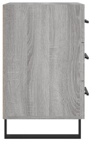 Mesa de cabeceira 40x40x66 cm derivados madeira cinzento sonoma