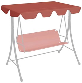 Toldo suplente baloiço 188/168x145/110cm terracota