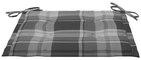 Cadeiras de jardim dobráveis c/ almofadões 2 pcs bambu