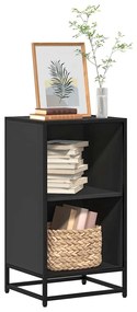 vidaXL Estante 40x35x76 cm derivados de madeira preto