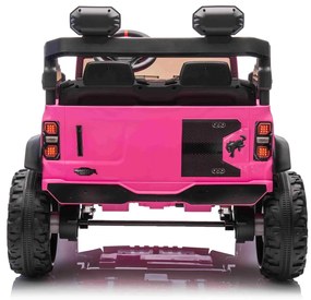 Carro elétrico para crianças 24V 2 lugares Ford Bronco XXL com tração traseira, licenciado Rodas Plástico Rosa