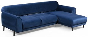 **** Sofá-Cama de Canto Image Corner – Azul Marinho – 287 x 169 cm

**