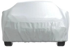 Cobertura de carro p/ Sedan com cintas de fivela L prateado