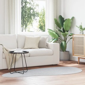 Tapete 'HUARTE'de Pelo Curto Suave e Lavável Cinza 100x200 cm