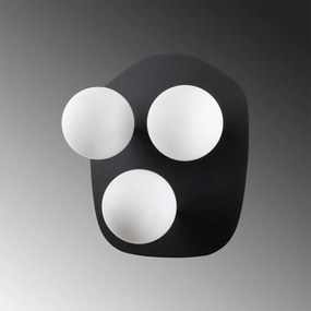 Candeeiro de Parede Well – Preto e Creme – 37 x 44 x 45 cm