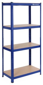 Estante de aço resistente para utilização intensiva em armazém | SONGMICS | 160 x 80 x 40 cm | azul | GLR44Q.